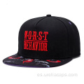 Gorra snappack de cinco paneles